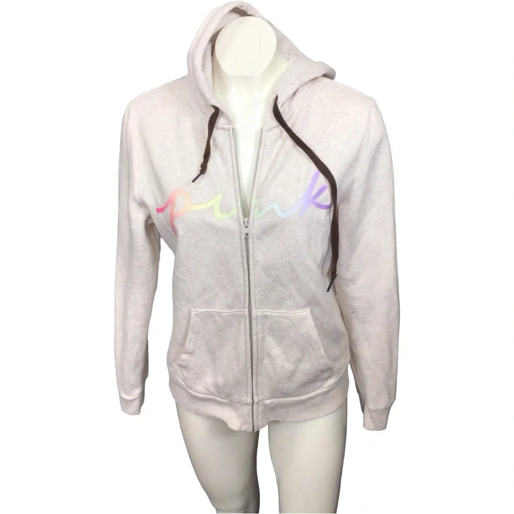 PINK Victoria's Secret‎ Women's Hoodie with Rainbow Logo